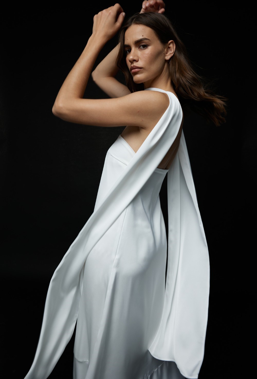 Шелковое Платье Aegean Goddess Pearl - фото 92312