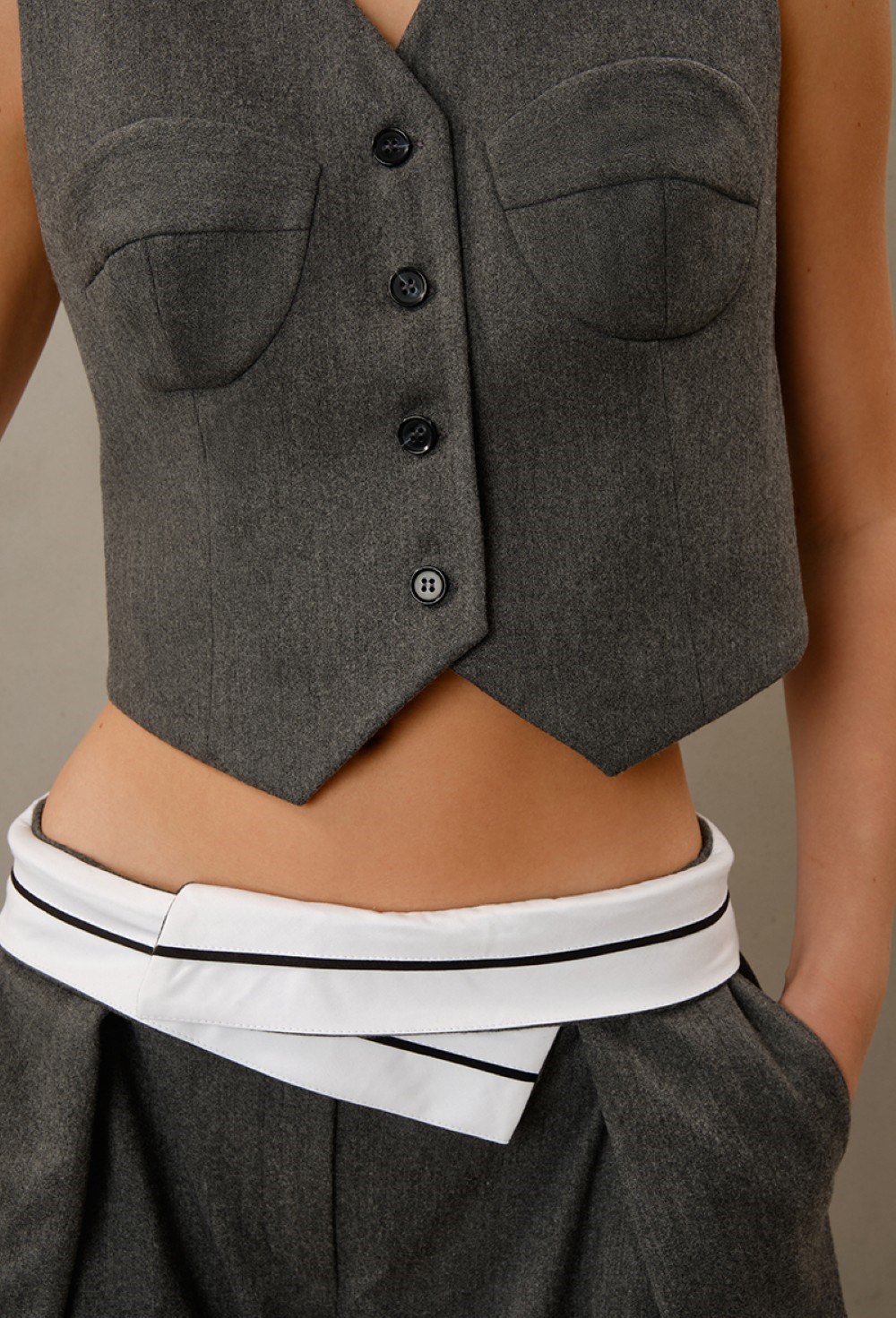 Жилет оригами лонг - фото 92700