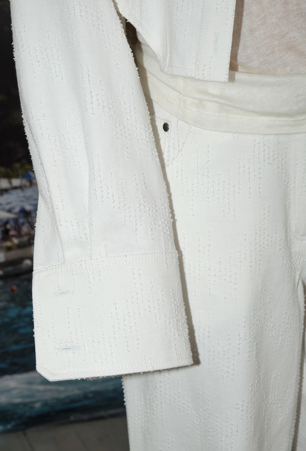 Рубашка джинсовая с бахромой - фото 92785