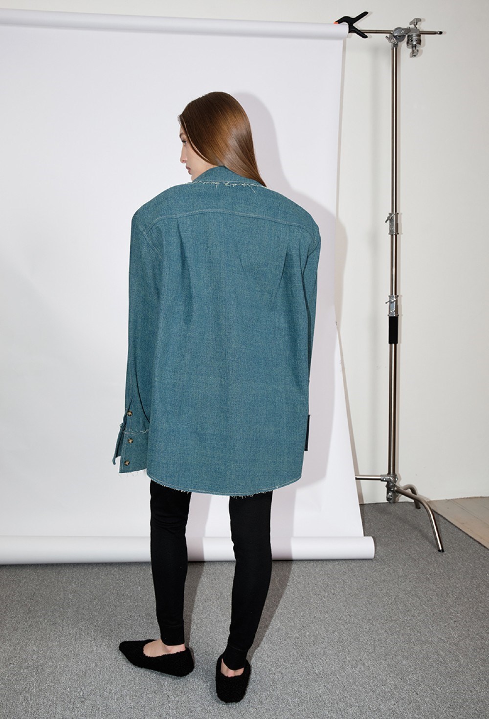 Куртка джинсовая с корсетом - фото 92793