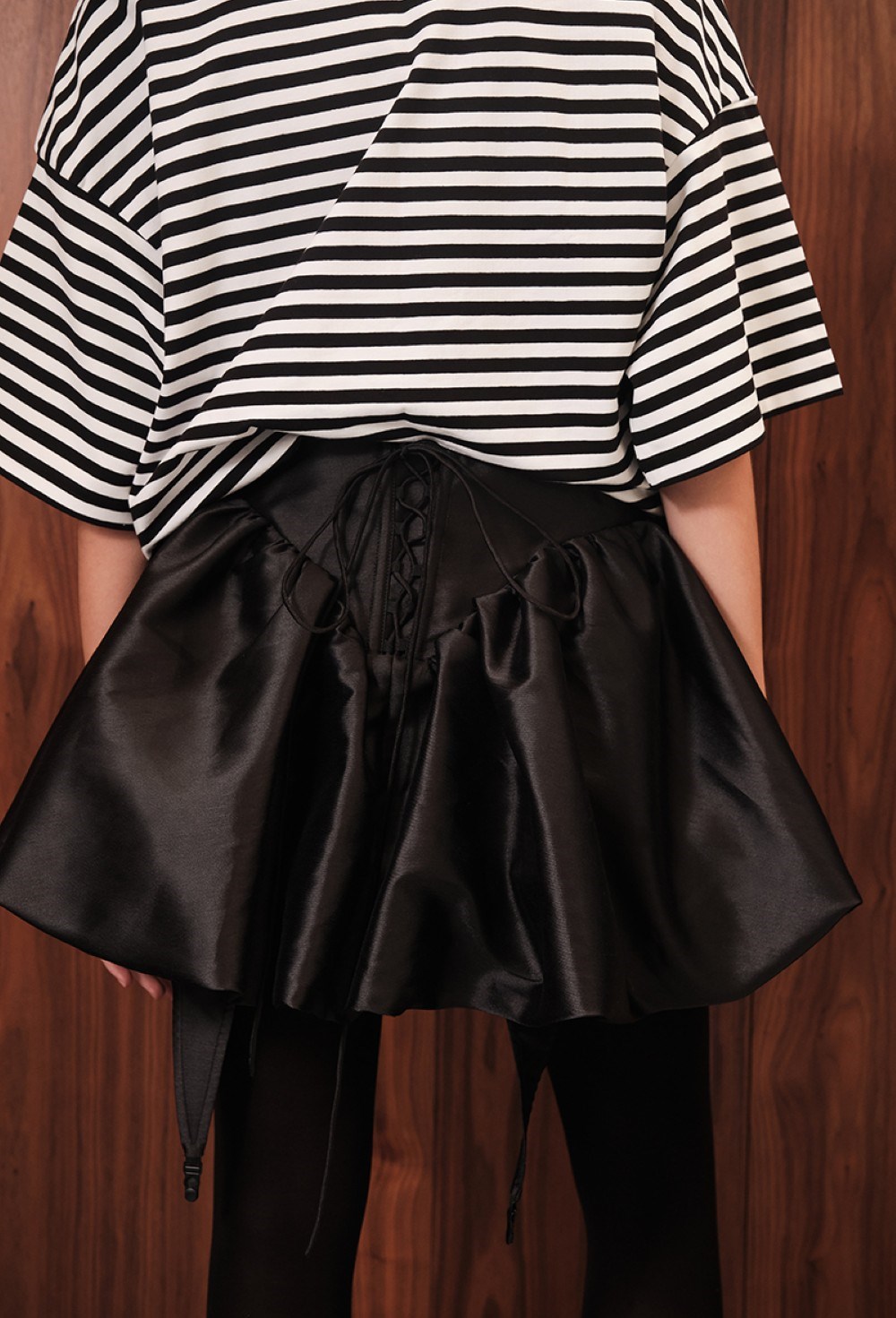 Юбка-баллон с подвязками мини - фото 92863