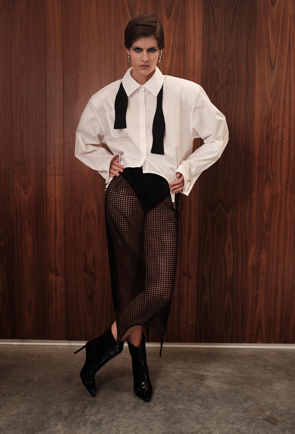 Юбка макси с подвязками - фото 92868