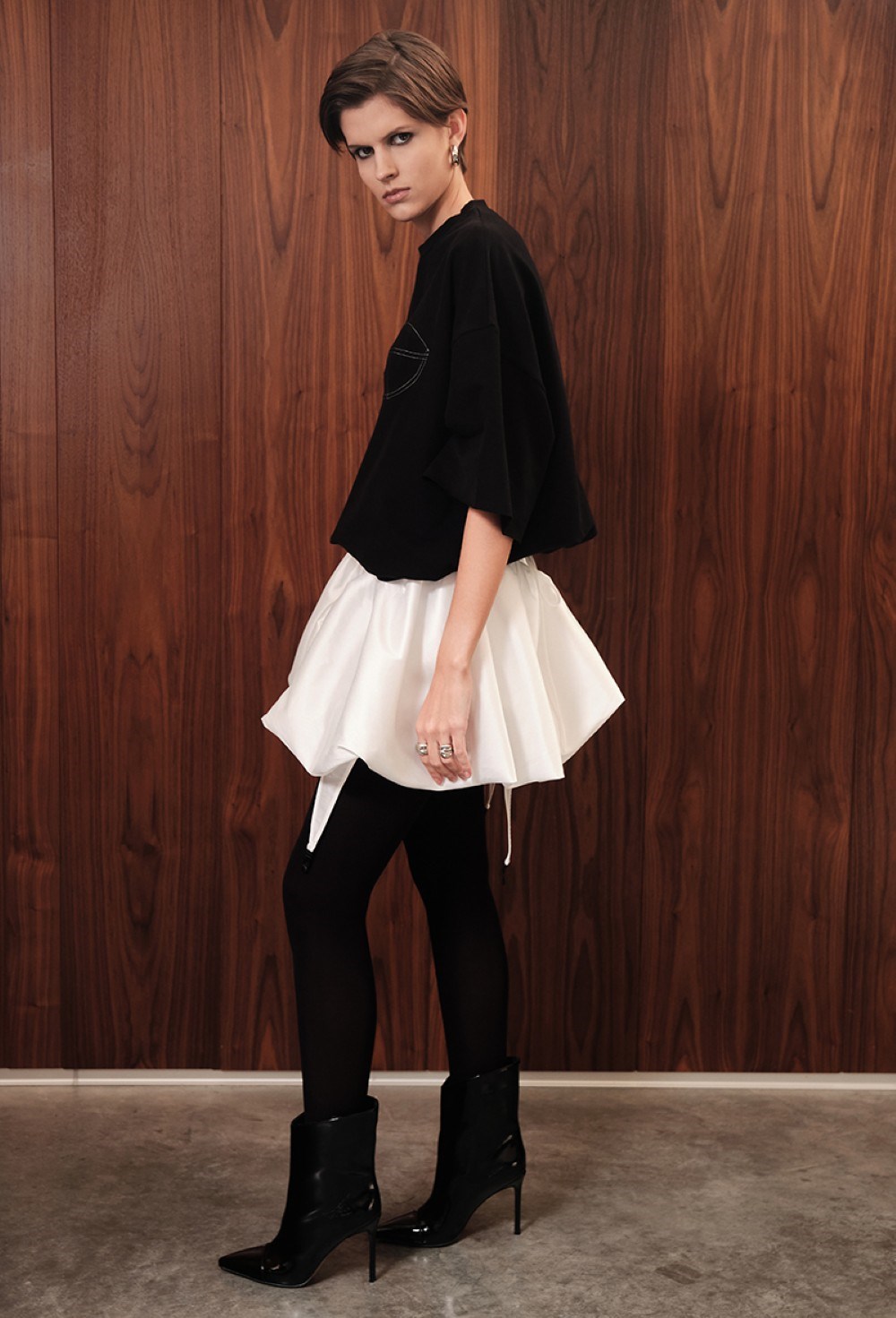 Юбка-баллон с подвязками мини - фото 92878