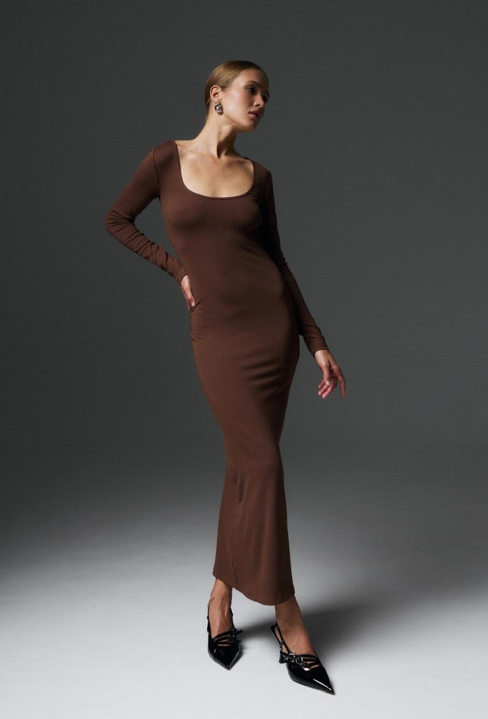 Платье Skims с длинным рукавом - фото 93490