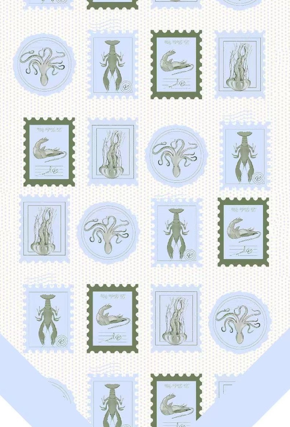 Шарф твилли «Письма с Капри» - фото 93502