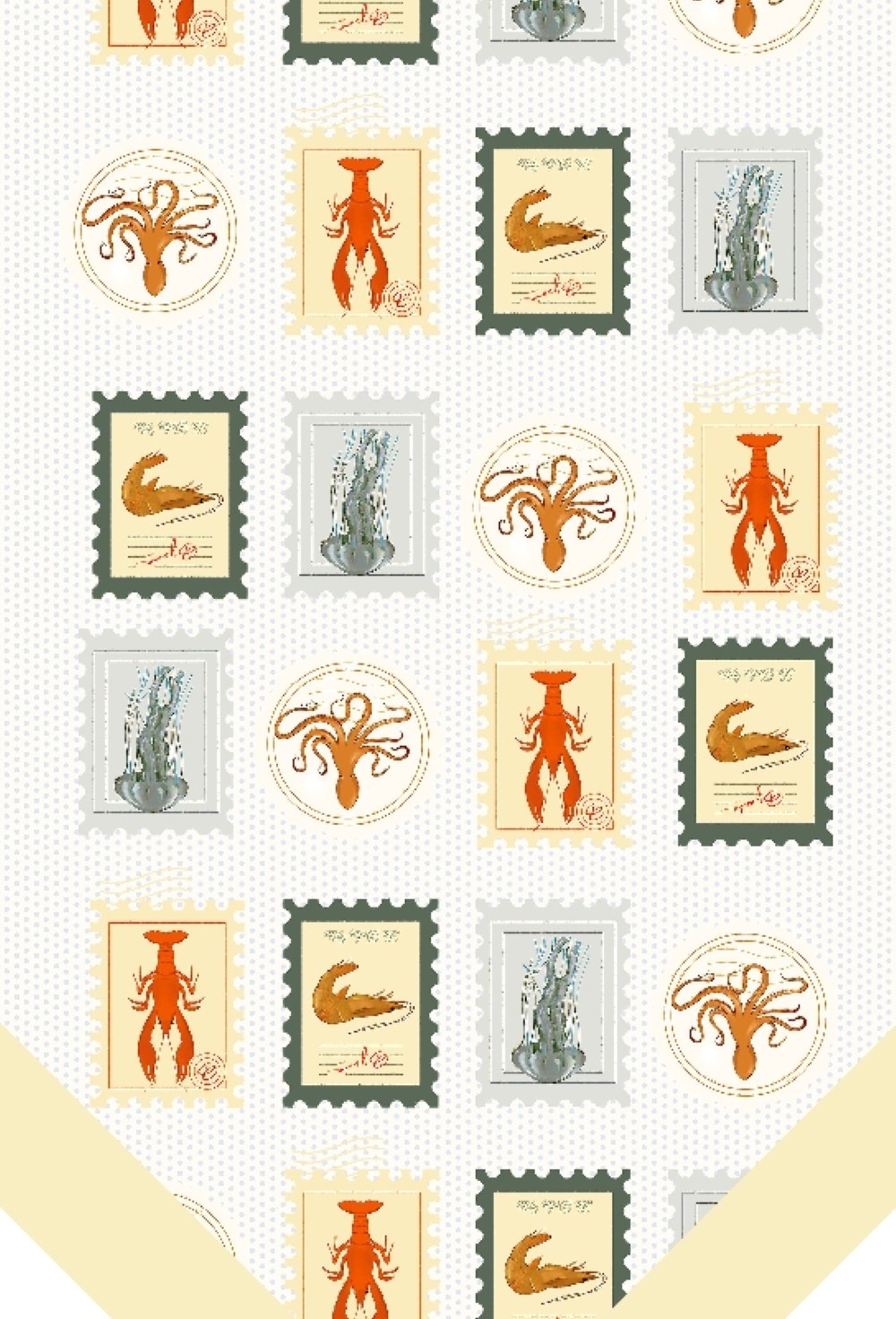 Шарф твилли «Письма с Капри» - фото 93505