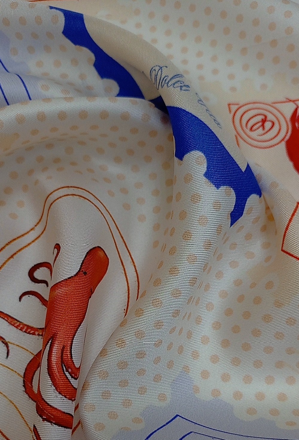 Платок каре «Письма с Капри» - фото 93507