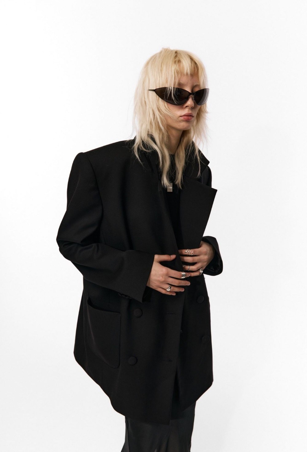 удлинённый жакет - фото 94229