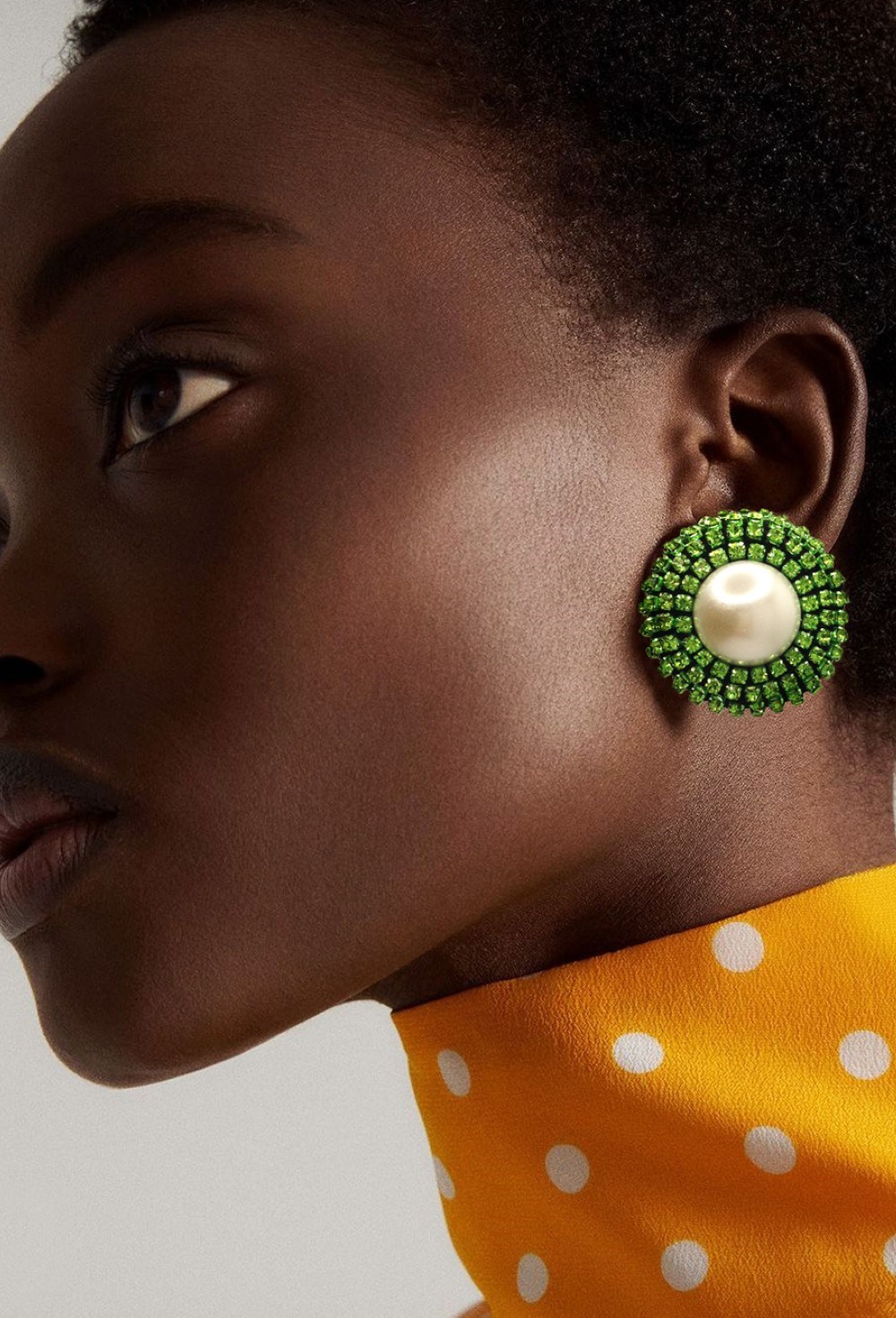 клипсы пуссеты зеленые - фото 94308