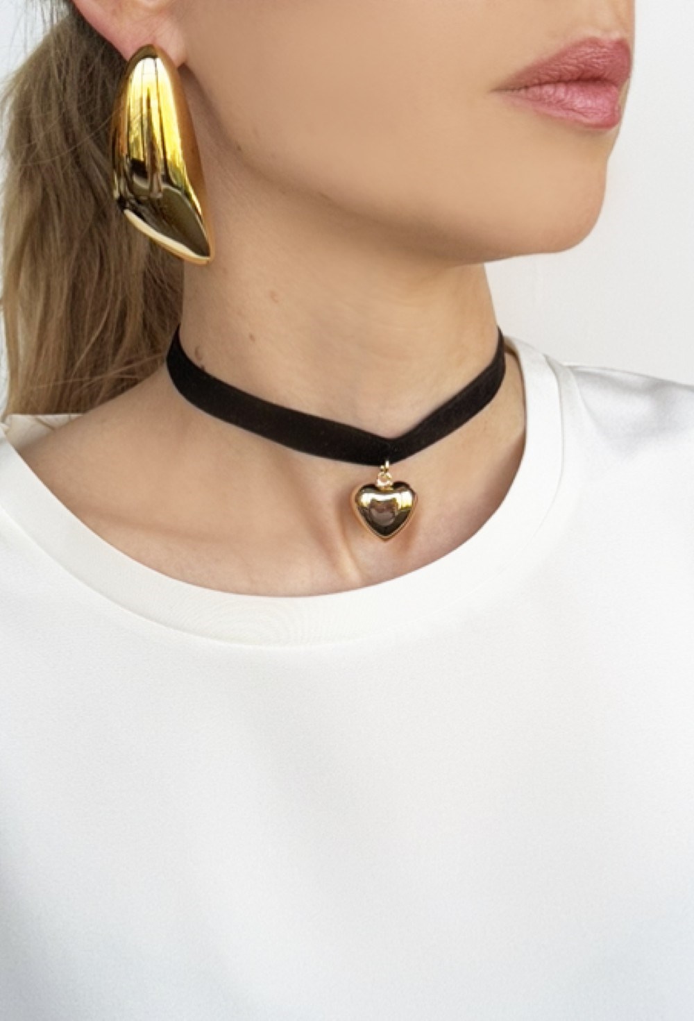 серьги геометрия золото - фото 94325