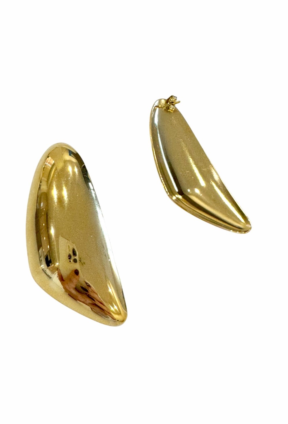 серьги геометрия золото - фото 94327