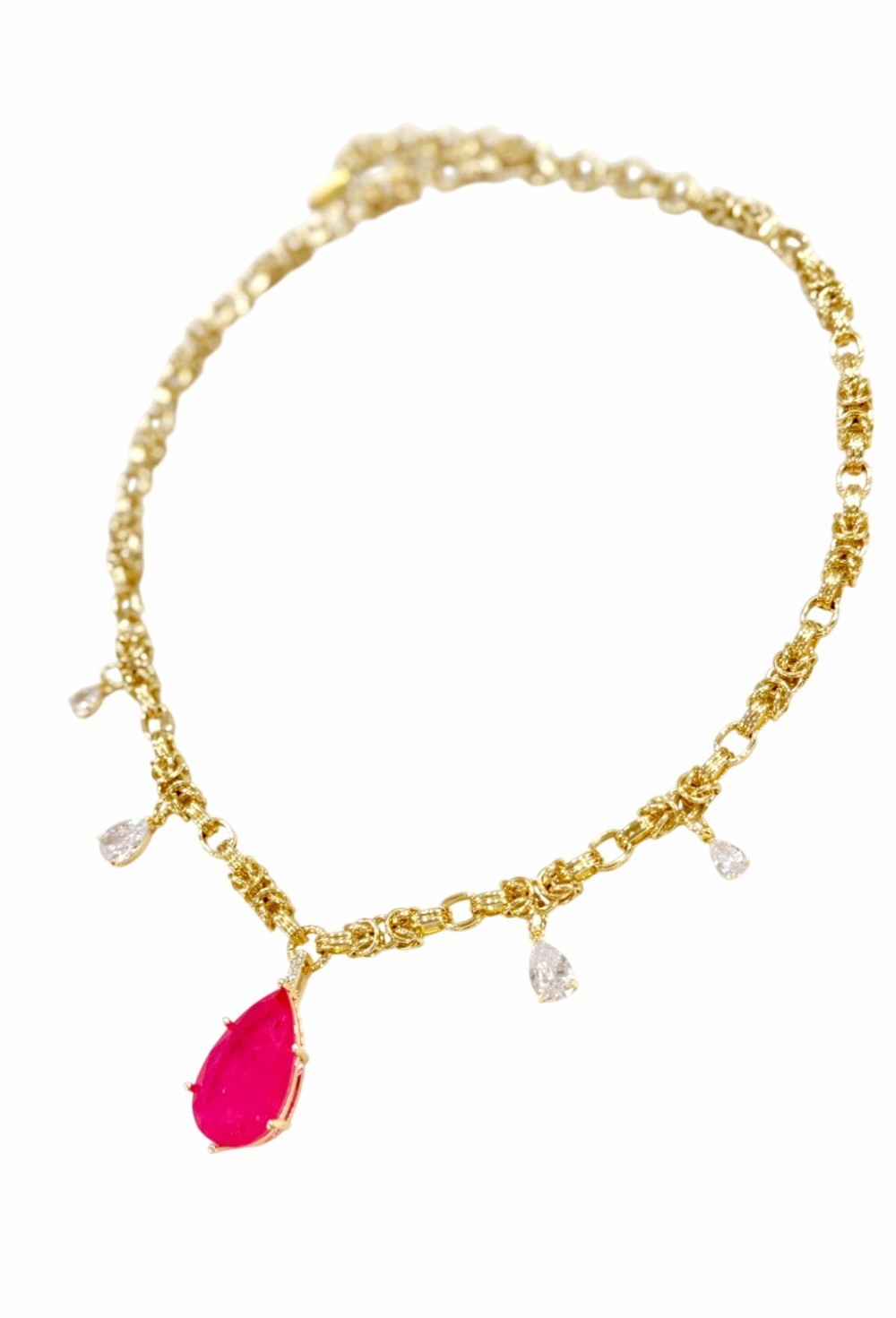 подвеска с кулоном капля - фото 94359