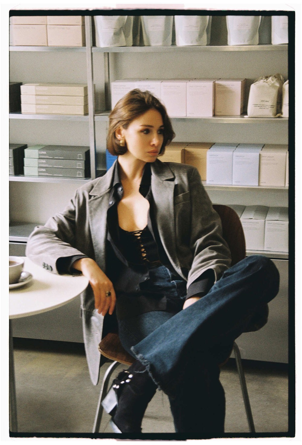 Пиджак из кожи канзас - фото 94431