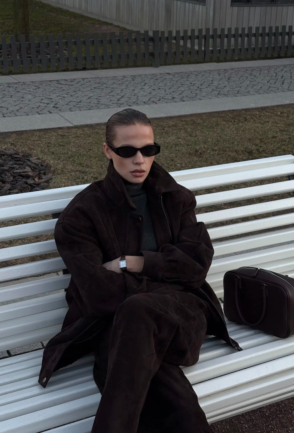 Бомбер замшевый - фото 94500