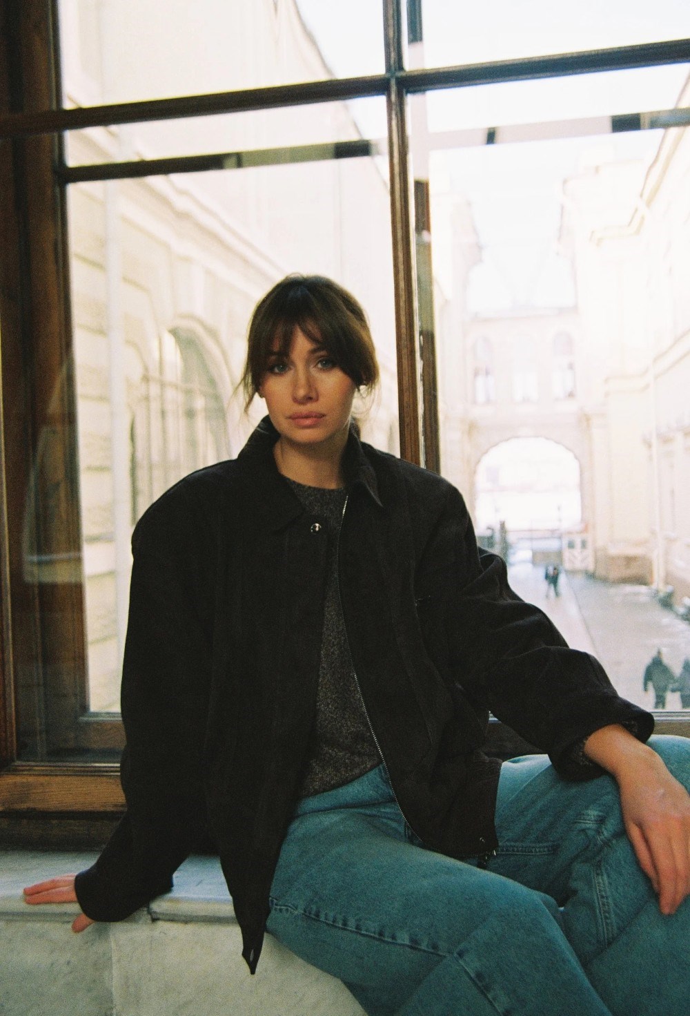 Бомбер замшевый - фото 94505