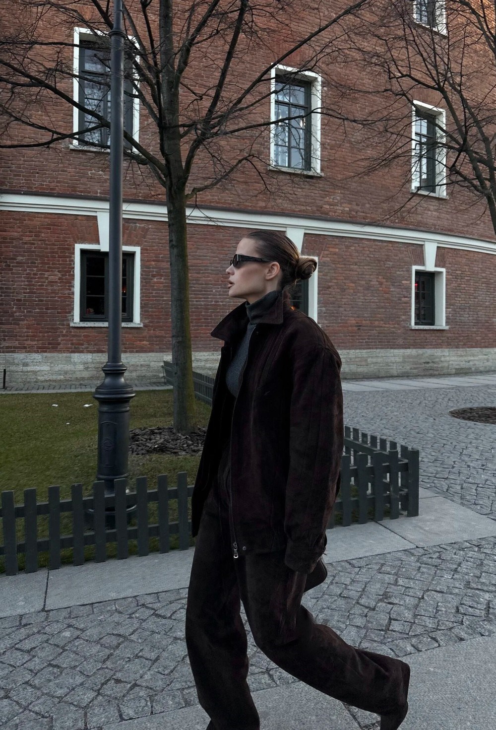 Брюки замшевые - фото 94509