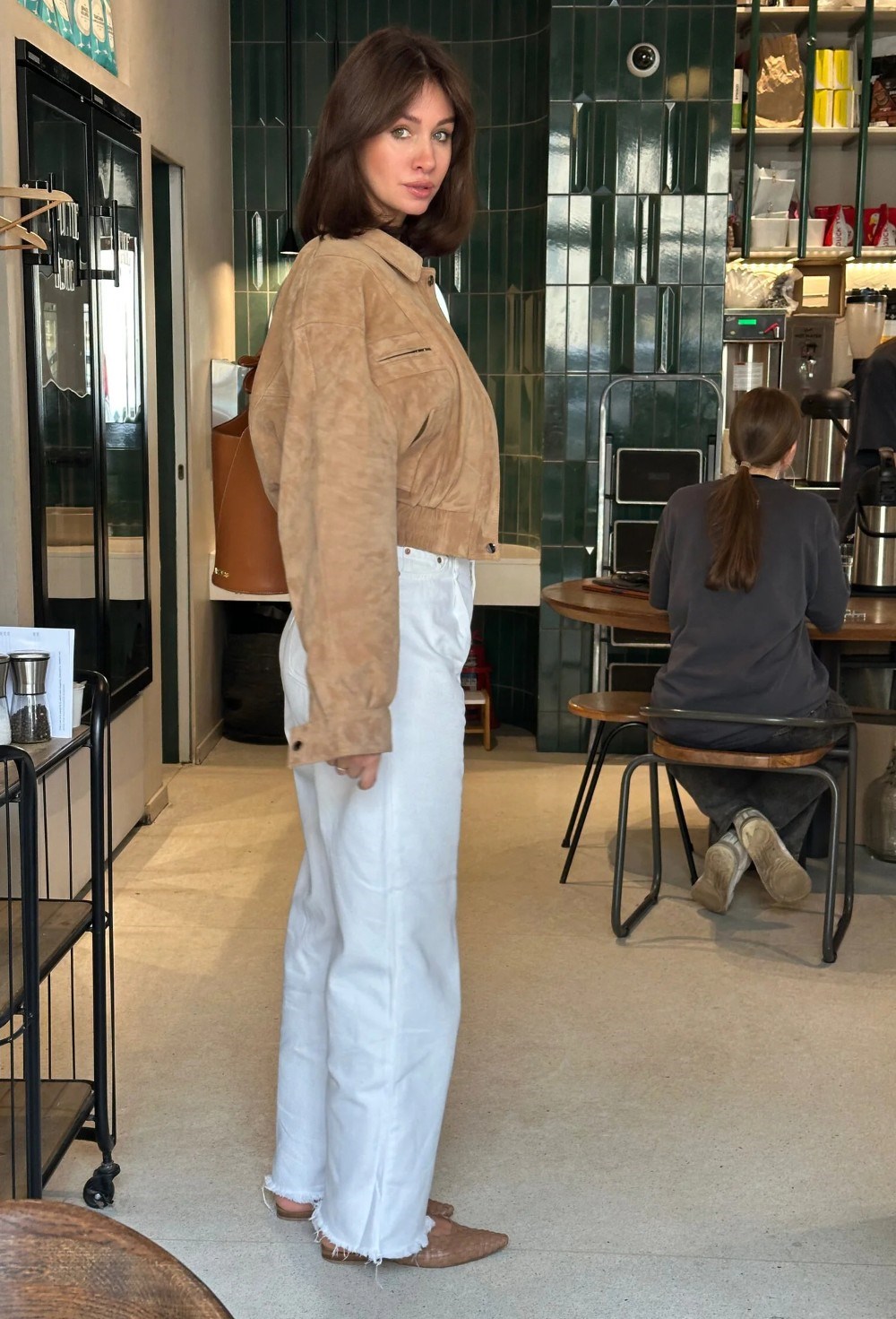 Бомбер-авиатор замшевый - фото 94517