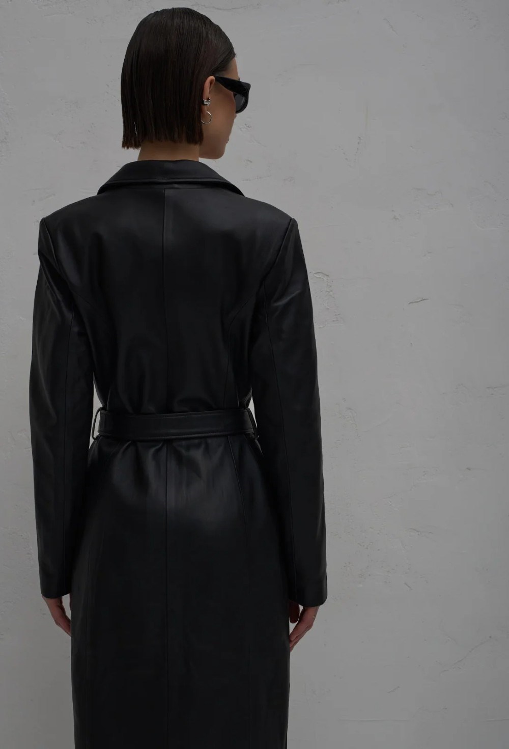 Плащ кожаный - фото 94555