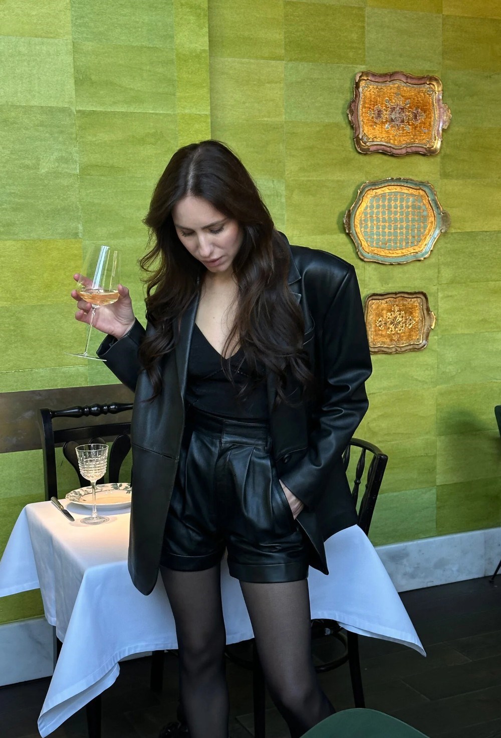 Шорты кожаные - фото 94574