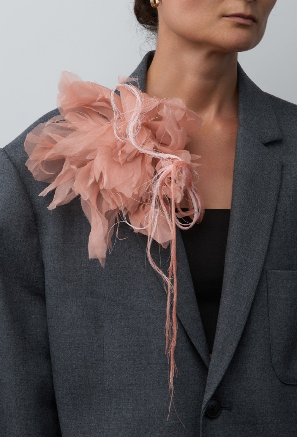 Брошь Пион - фото 94744