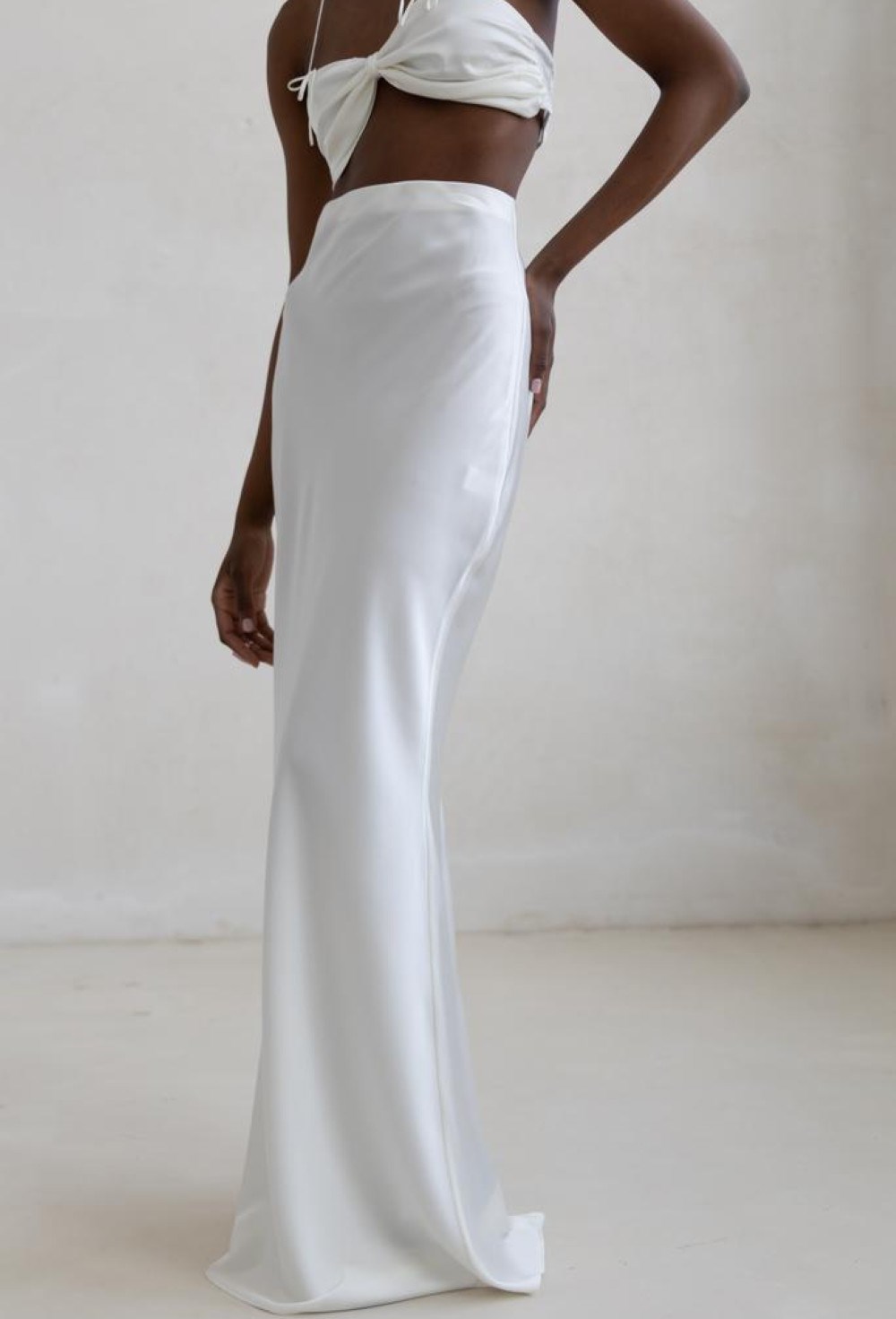 Юбка RI SATIN maxi - фото 96047