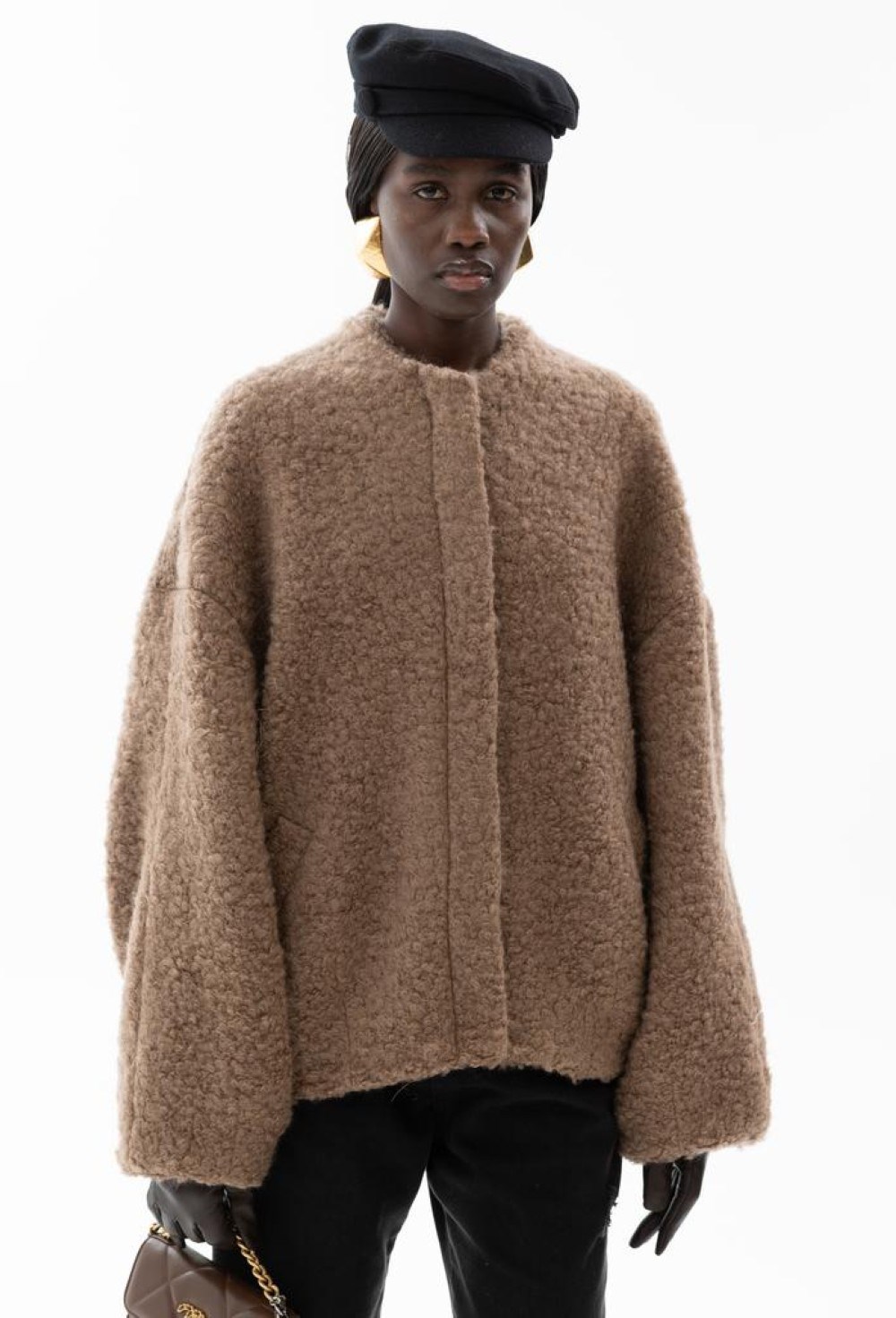 Бомбер ROSIE из шерсти букле - фото 96105