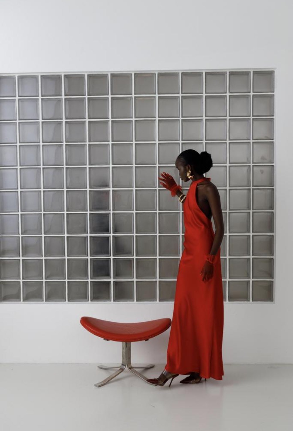 Платье с перекрутом на спине ETRETTE - фото 96108