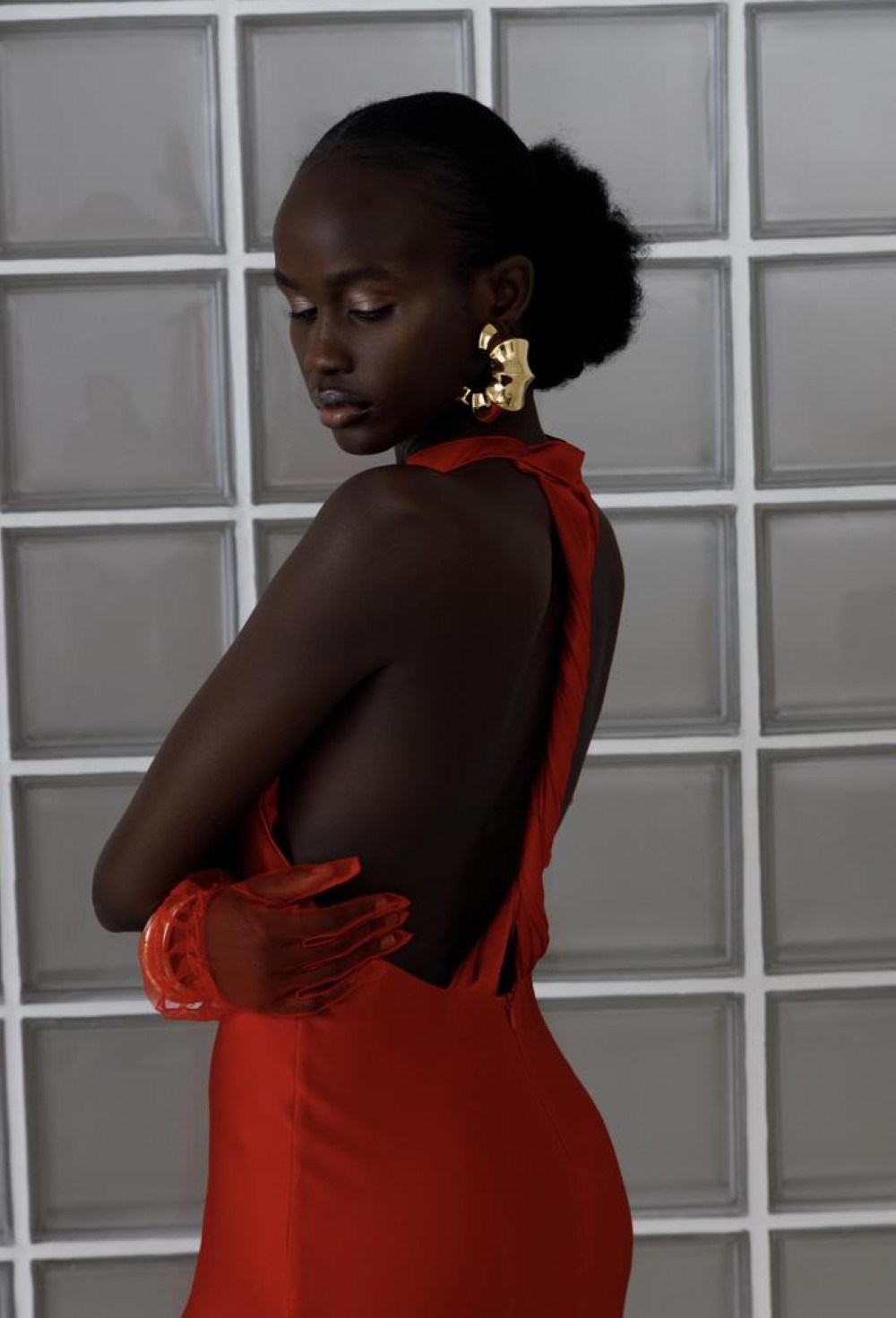 Платье с перекрутом на спине ETRETTE - фото 96110