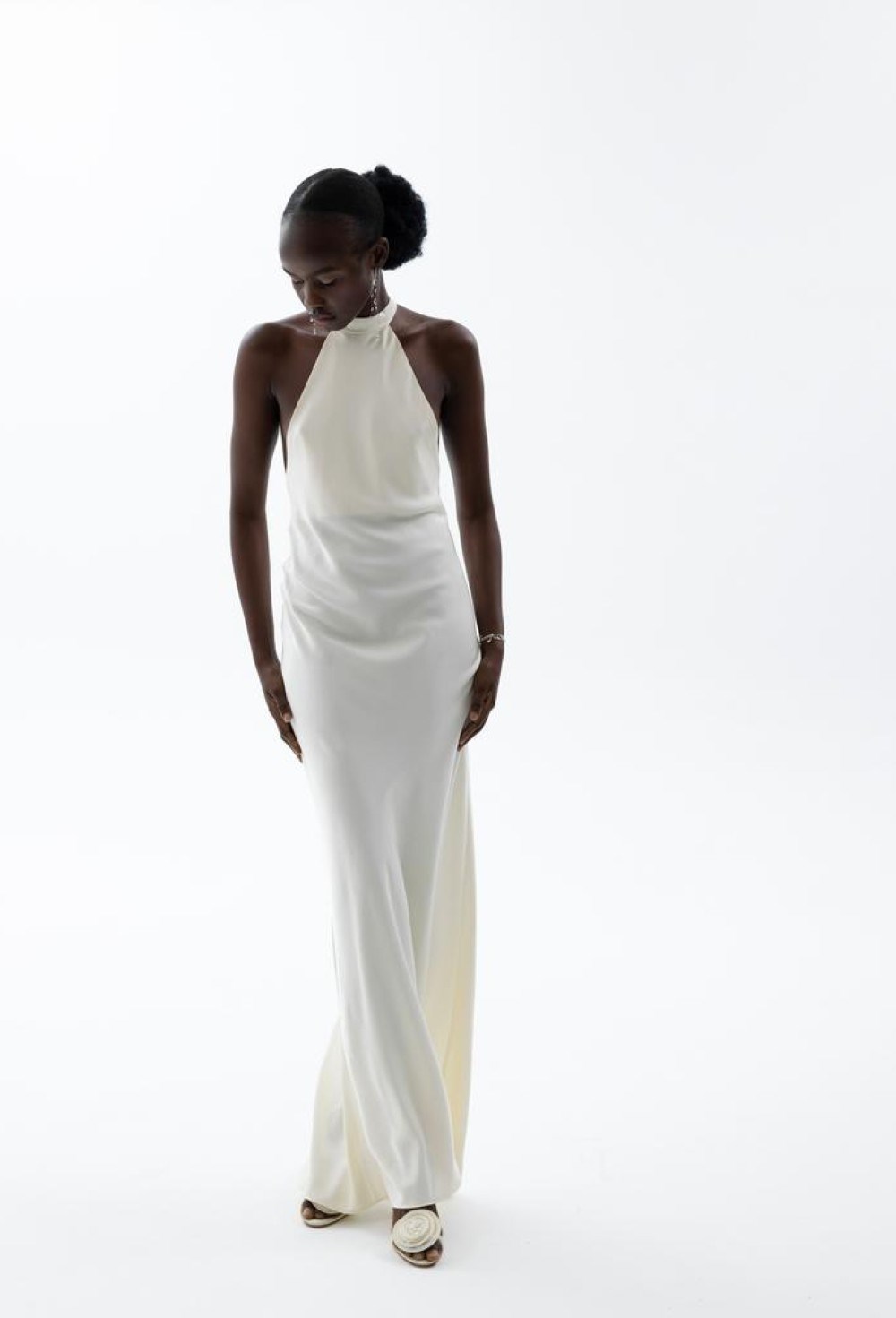 Платье с перекрутом на спине ETRETTE - фото 96131