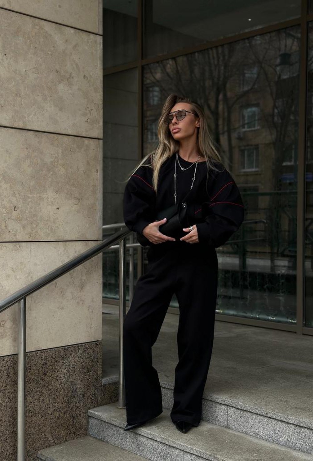 Брюки прямого кроя из мягкого хлопка - фото 96150