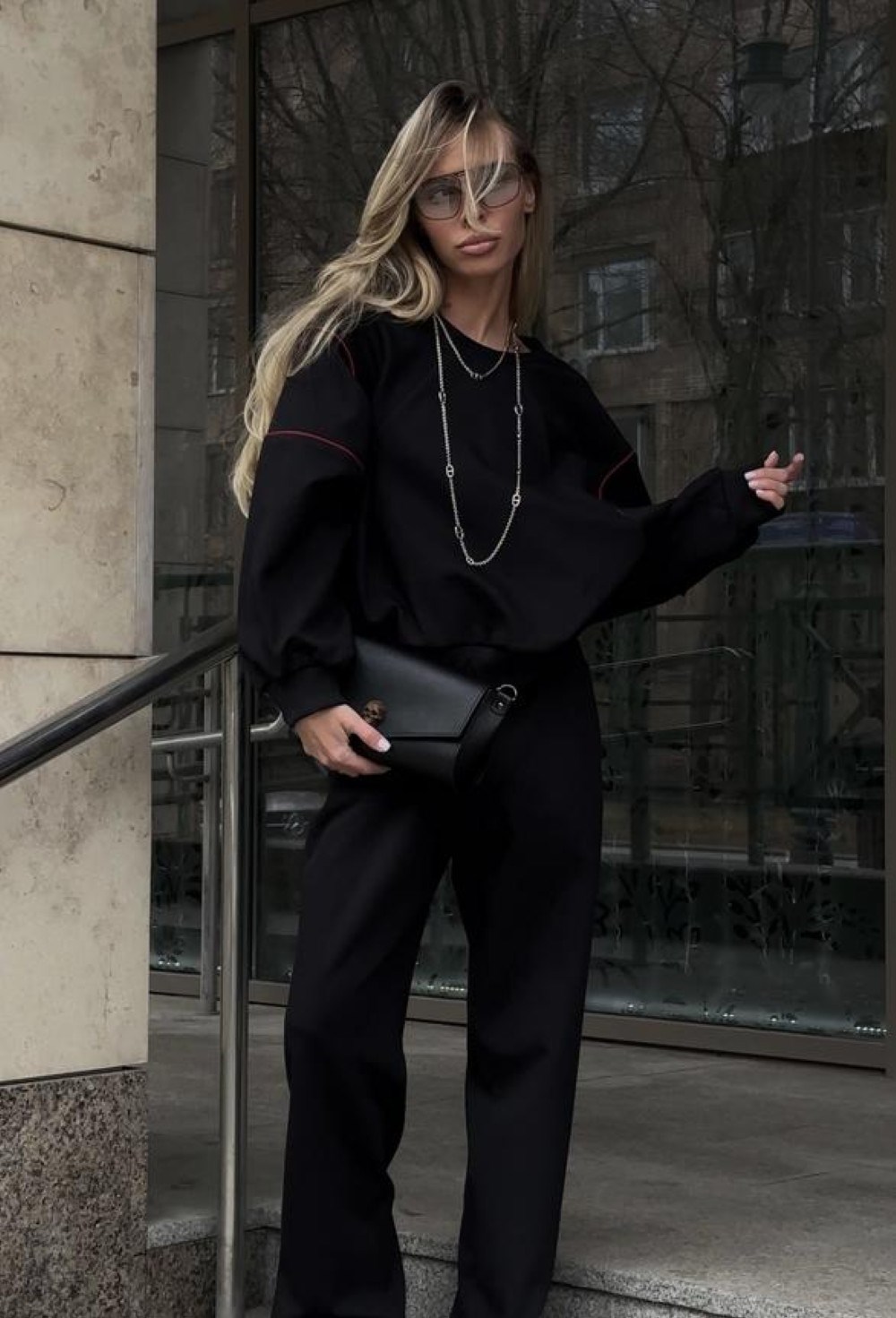 Брюки прямого кроя из мягкого хлопка - фото 96151