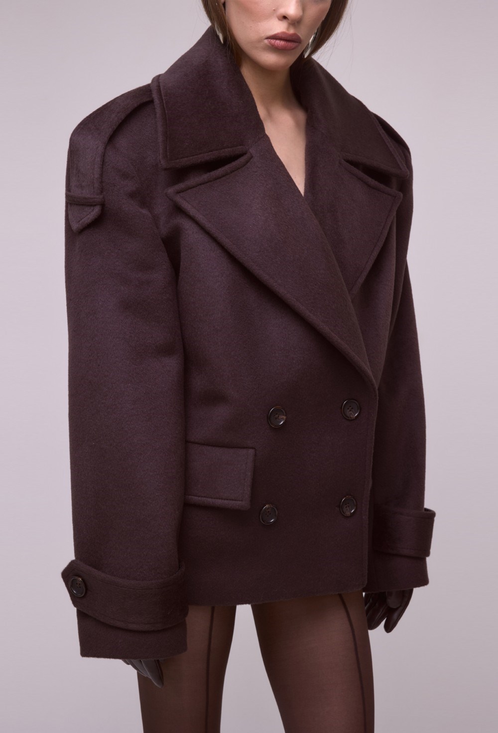 Пальто NUDE BROWN - фото 96410