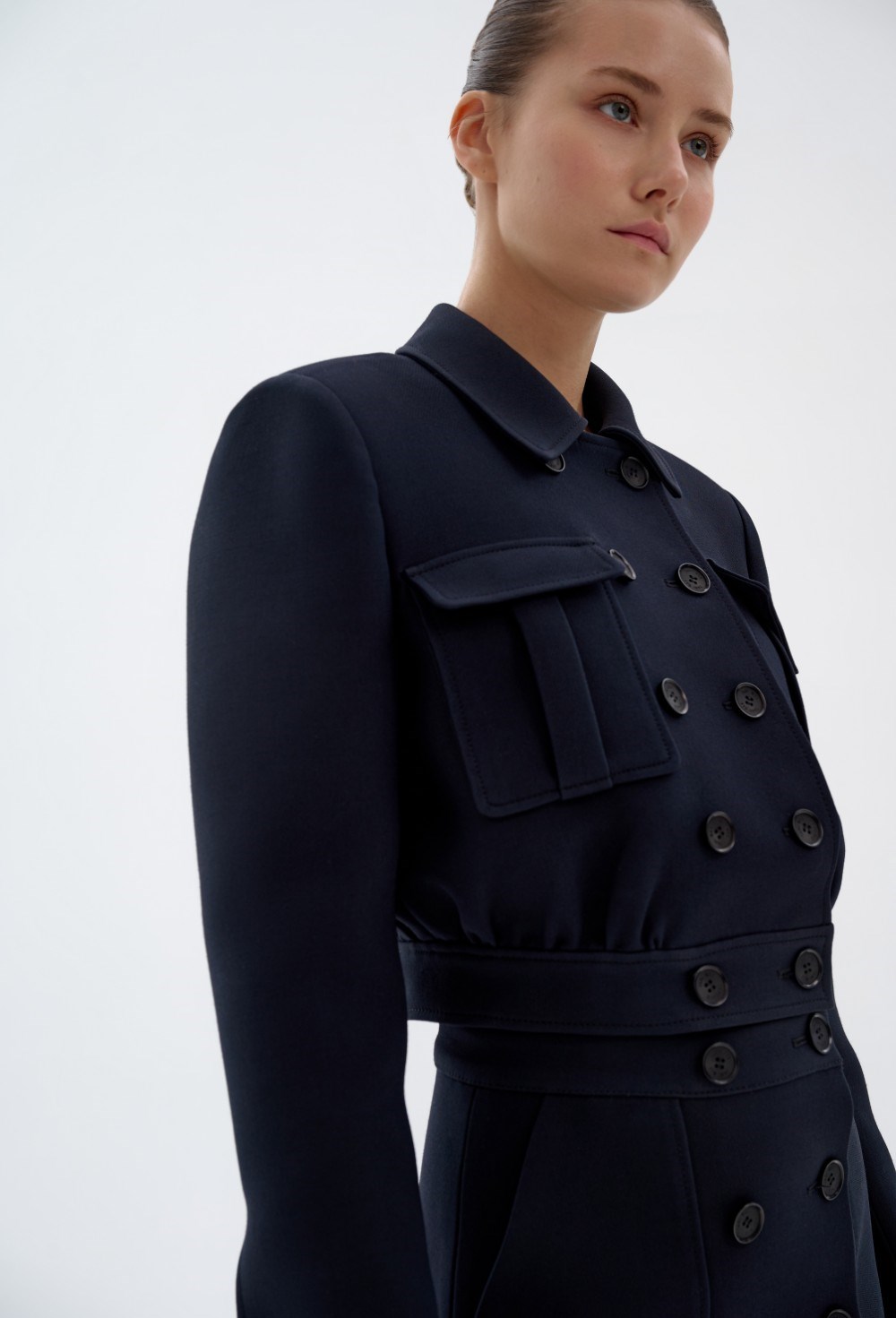 Жакет с накладными карманами - фото 96573