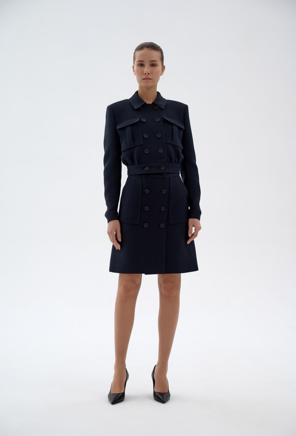 Жакет с накладными карманами - фото 96574