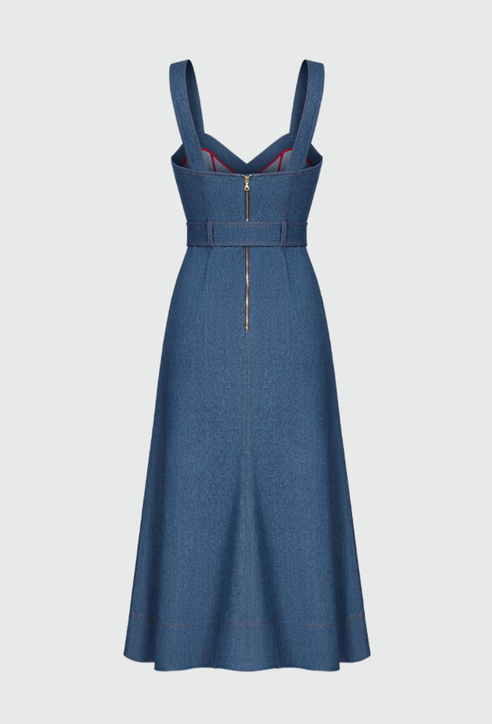 Платье-сарафан из денима - фото 96631