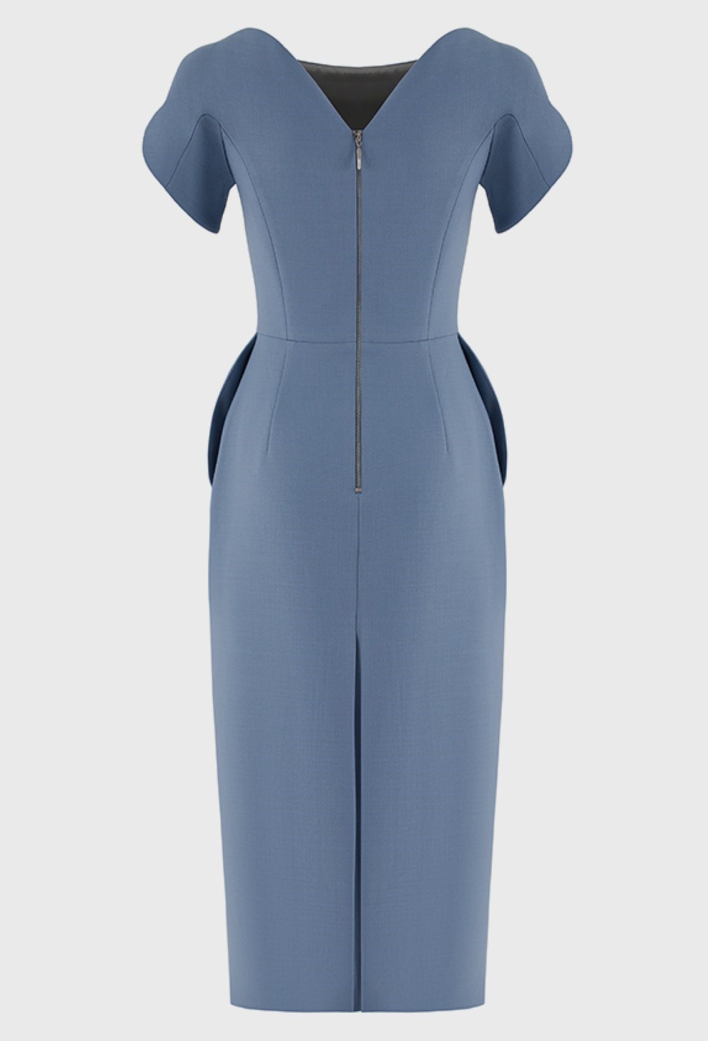 Платье-футляр из шерсти - фото 96723