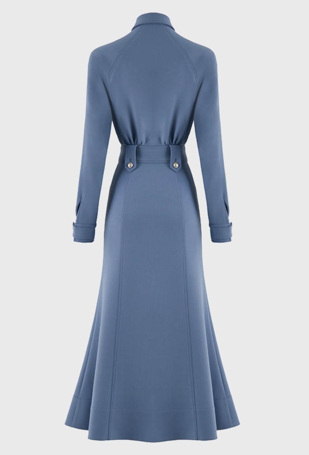 Платье-рубашка из шерсти - фото 96738