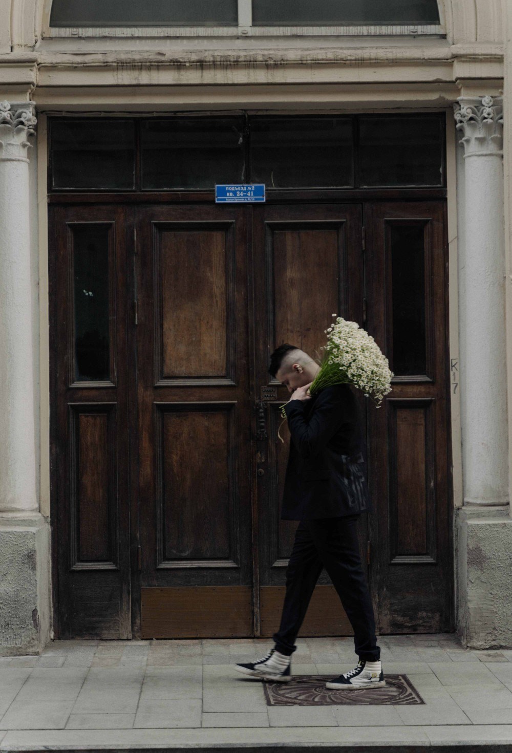 Брюки The Way Black on Black Print - фото 96808