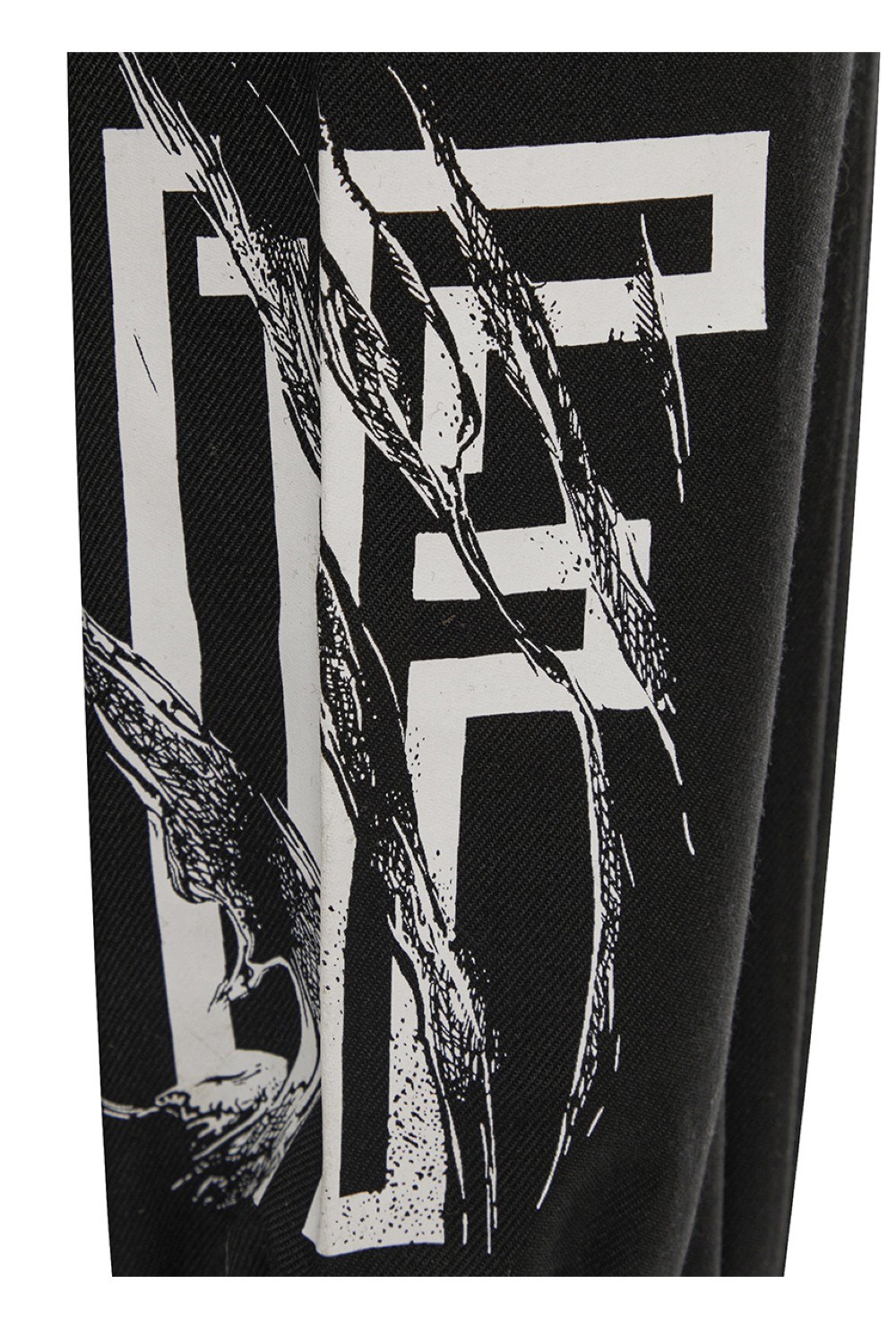 Брюки The Way White on Black Print - фото 96829