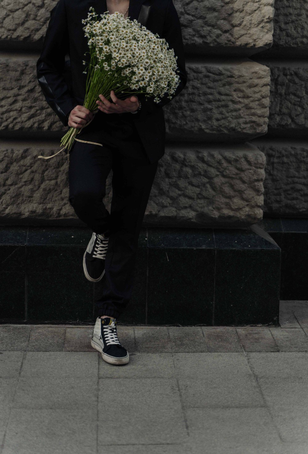 Брюки The Way White on Black Print - фото 96830