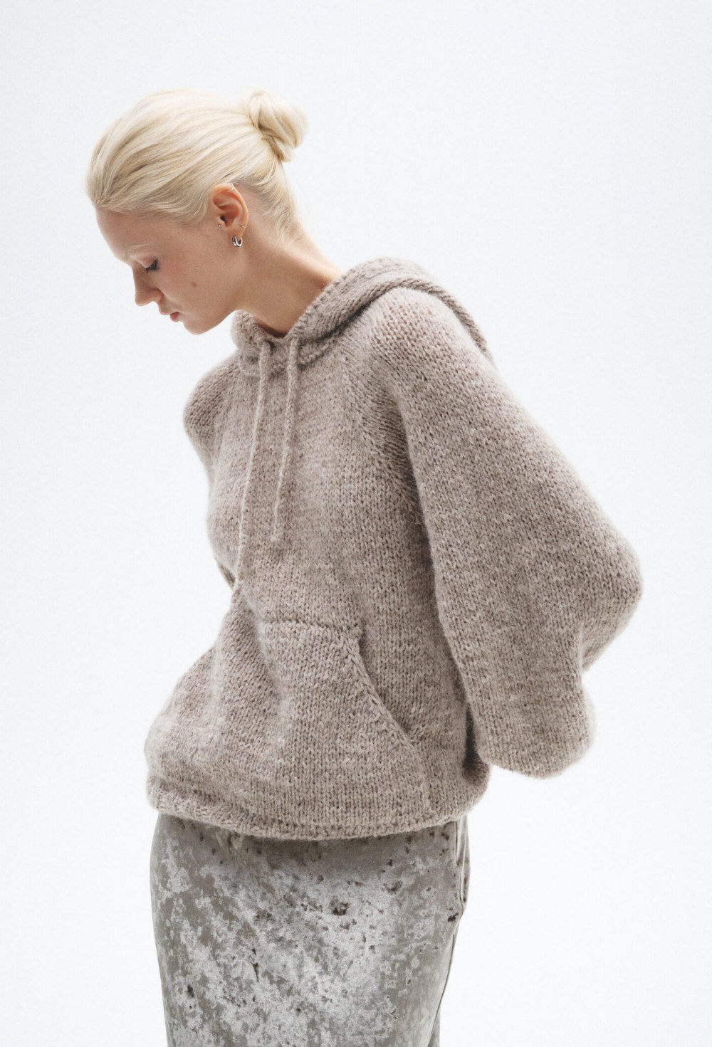 Худи "True beige" ручной вязки - фото 97337