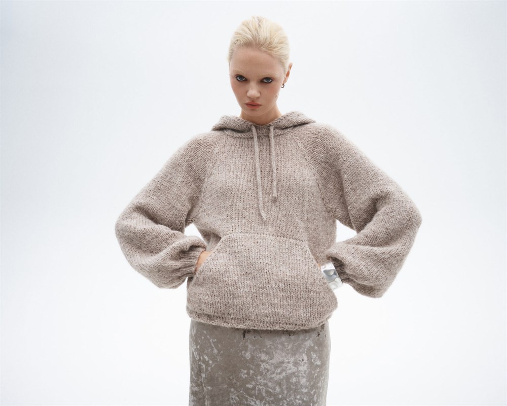 Худи "True beige" ручной вязки - фото 97342