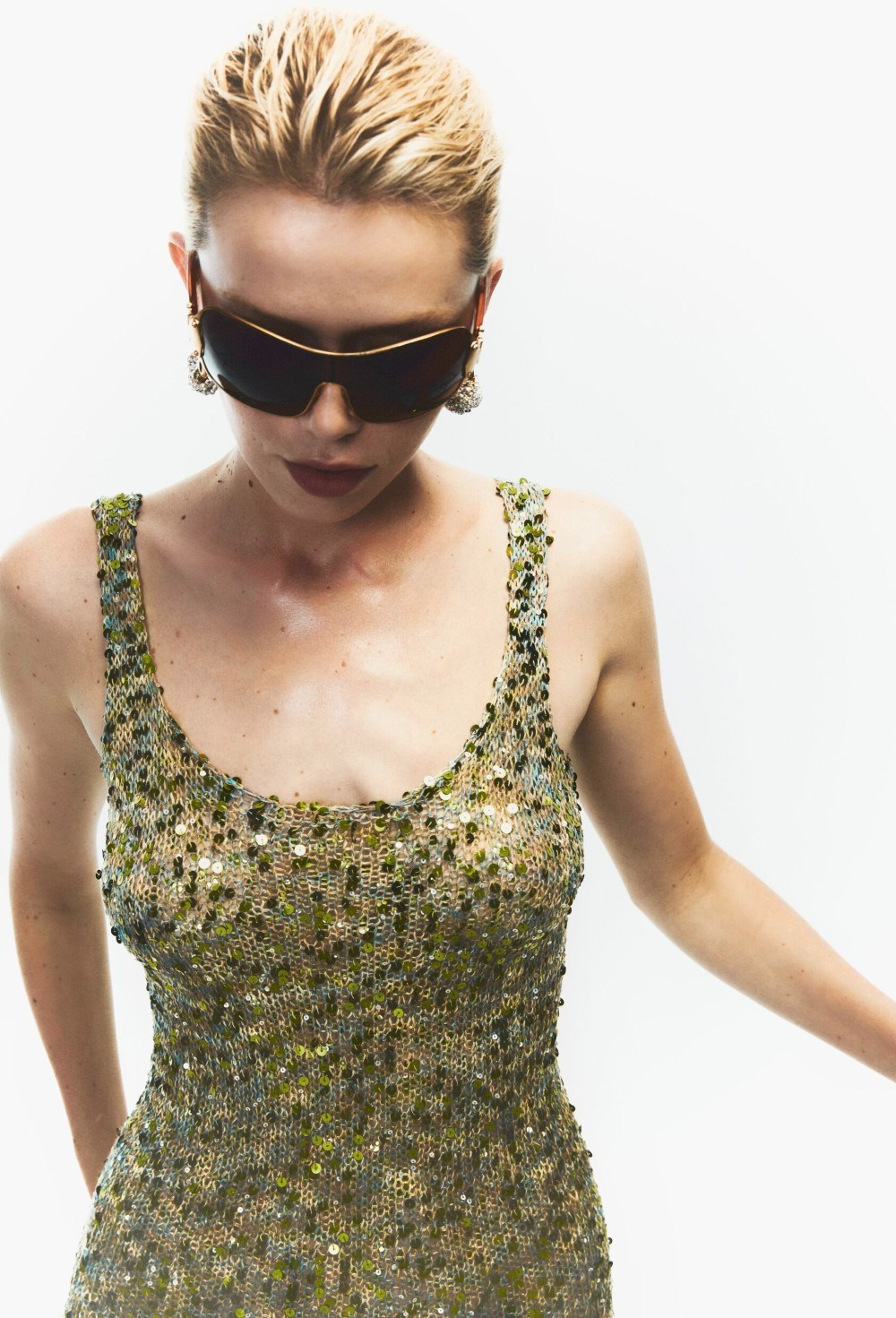 Платье "Sequin luna" мини - фото 97371