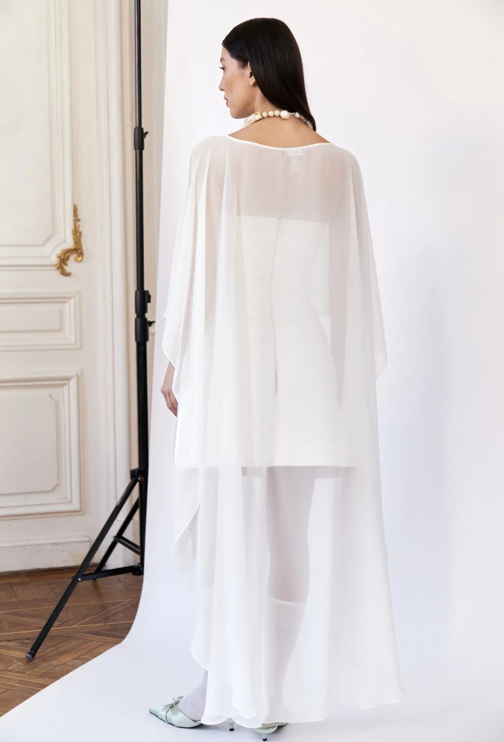 Корсетное платье мини Молочный - фото 97472