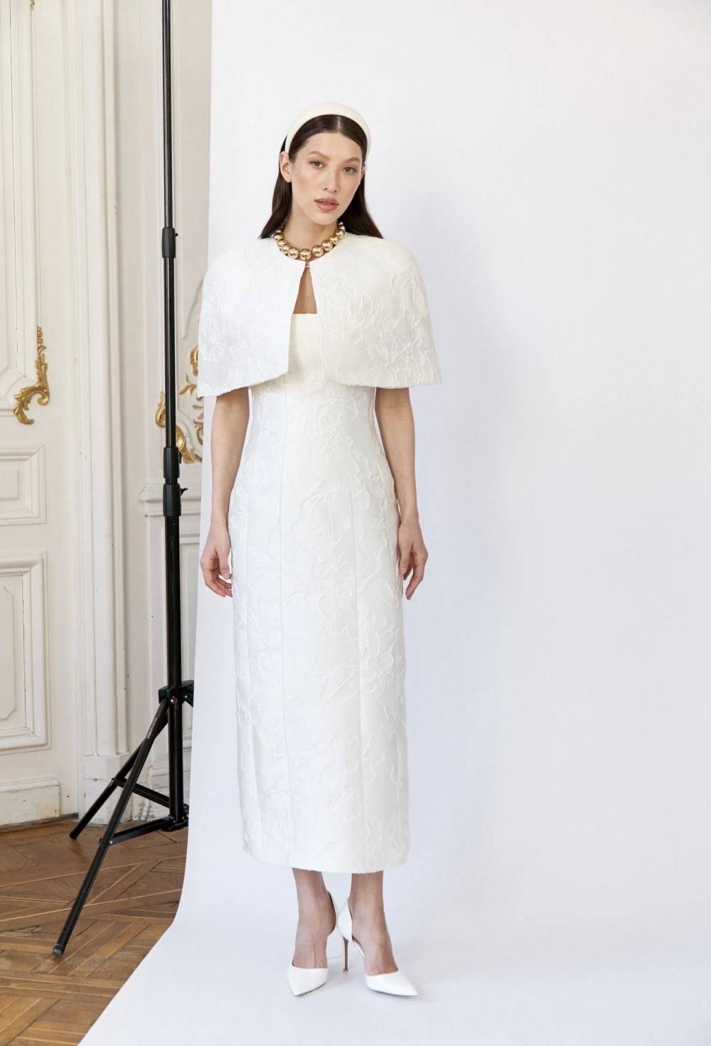 Кейп из жаккарда - фото 97495