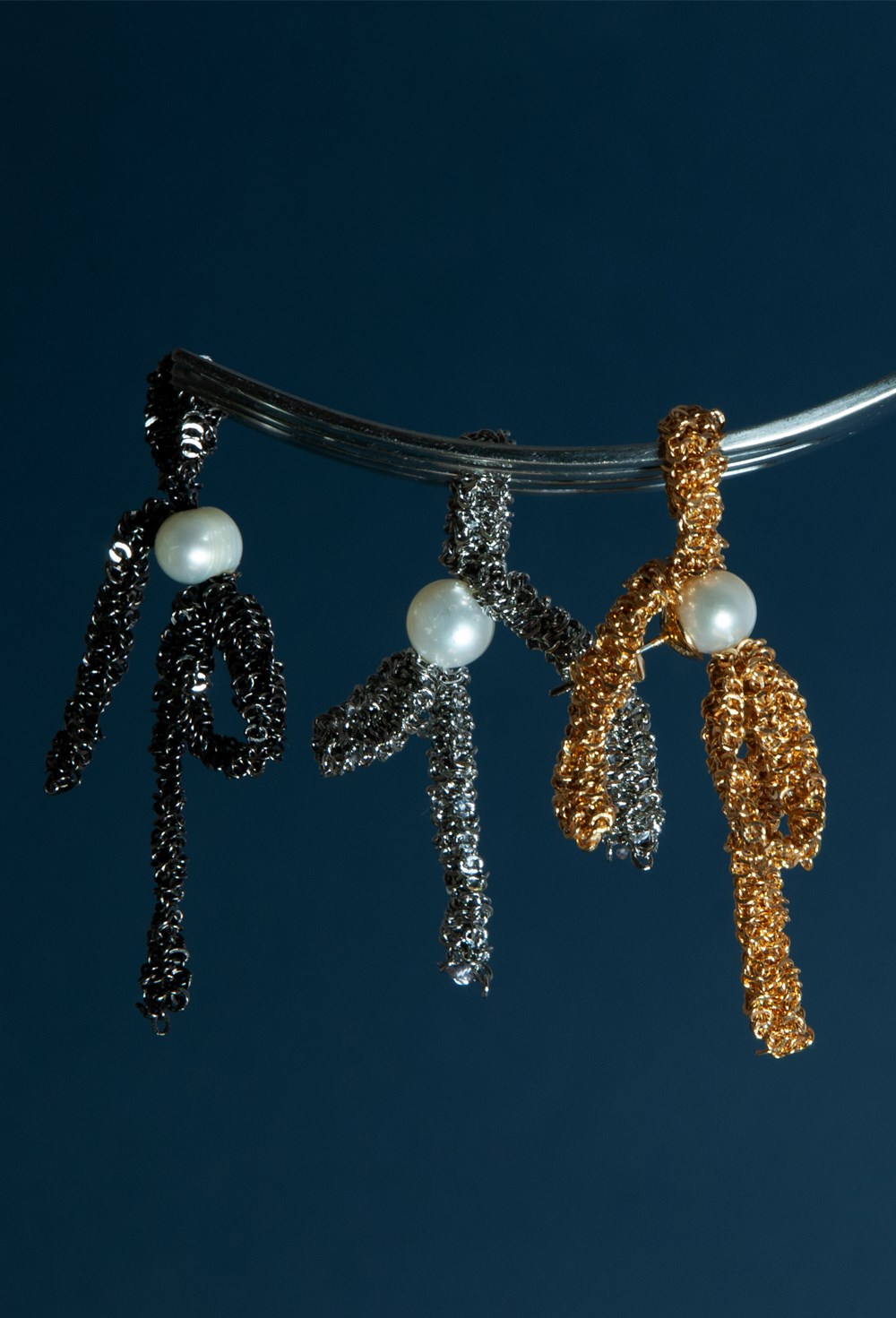 Серьги "Бантики" - фото 97755