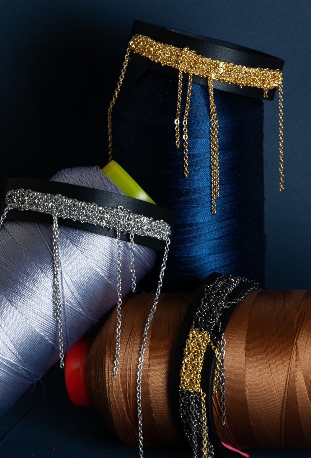 Плетенный браслет с кожей - фото 97773