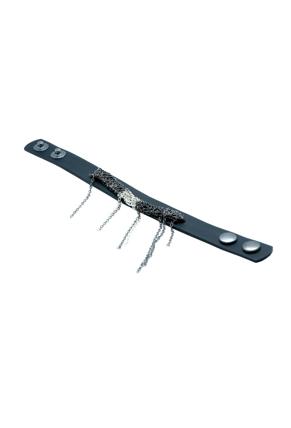 Плетенный браслет с кожей - фото 97784