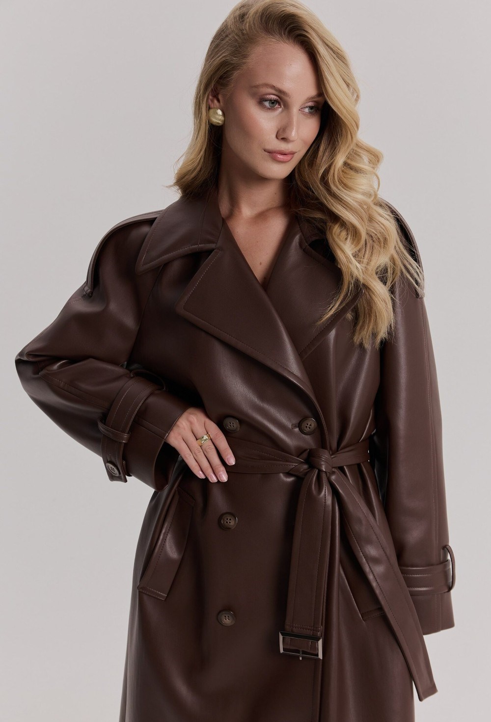 Тренч Stella из экокожи - фото 97879