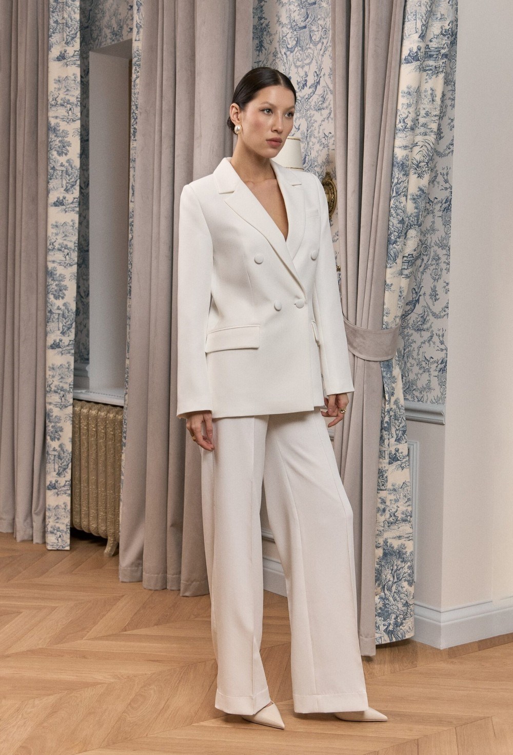 Двубортный жакет Monro с обтяжными пуговицами - фото 97922